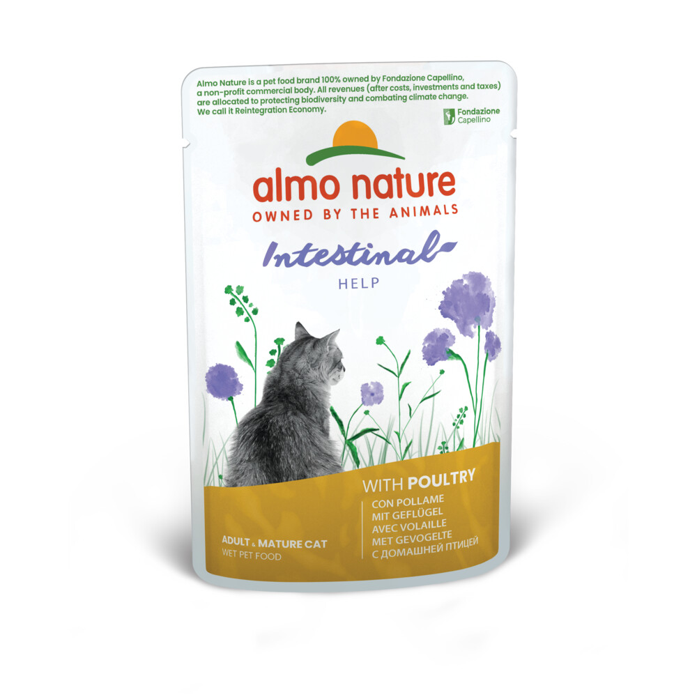 30x Almo Nature Kattenvoer Nat Sensitive Gevogelte 70 gr