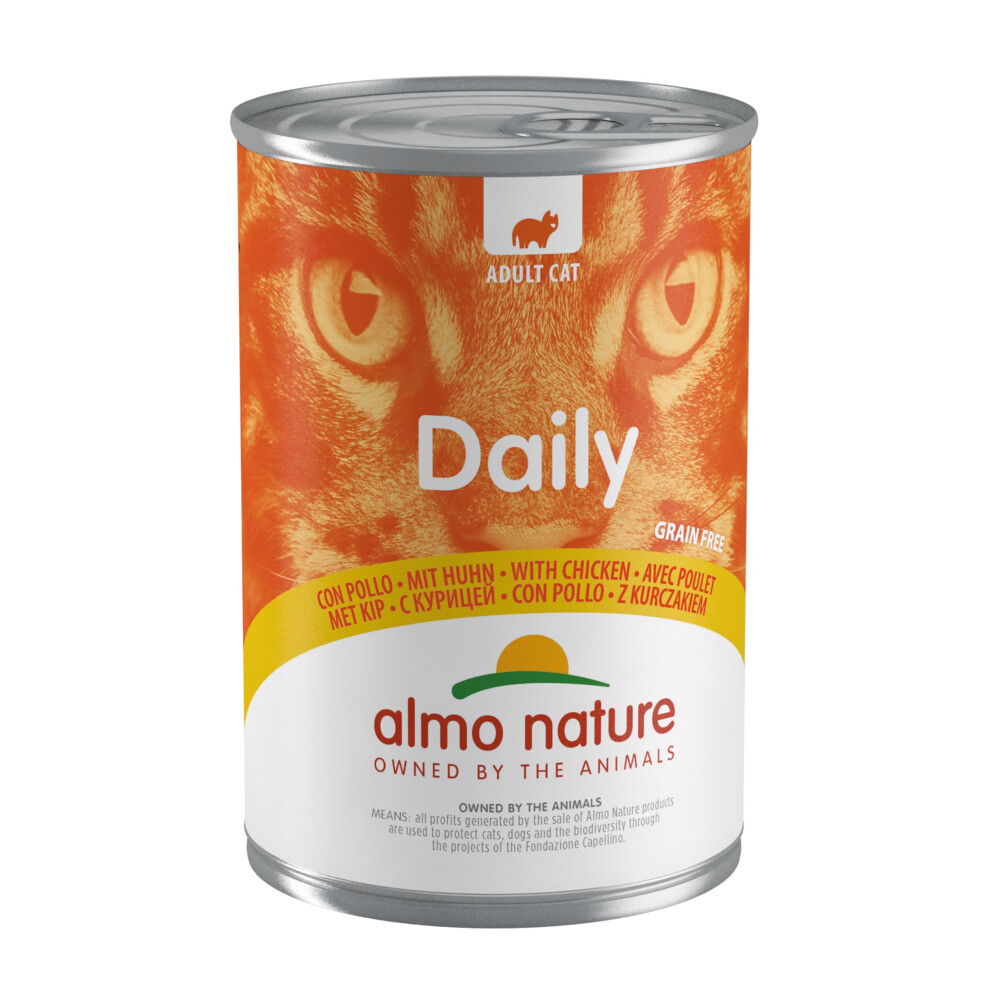 24x Almo Nature Daily Menu Kattenvoer Nat Kip 400 gr