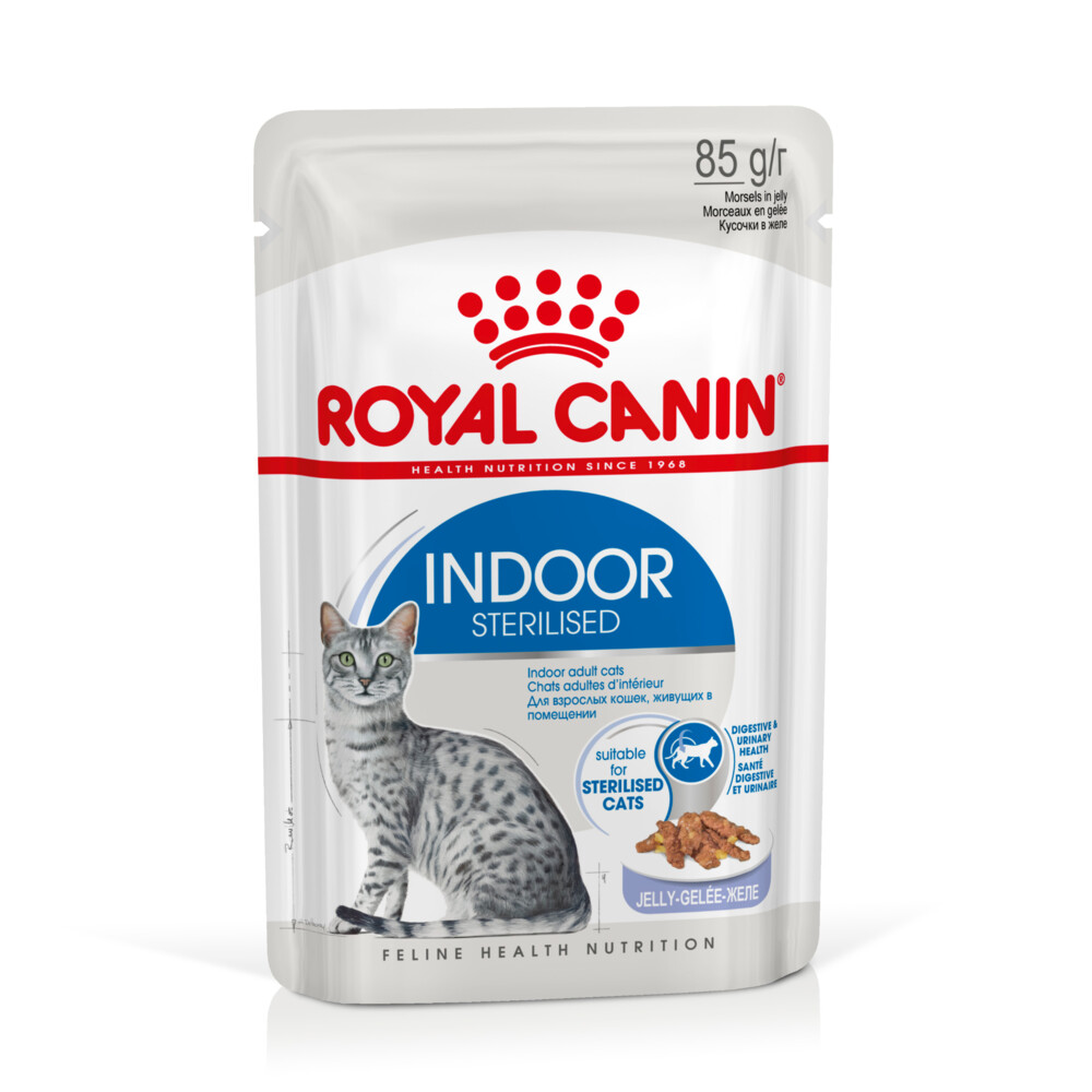 12x Royal Canin Indoor Jelly Kattenvoer Nat 85 gr