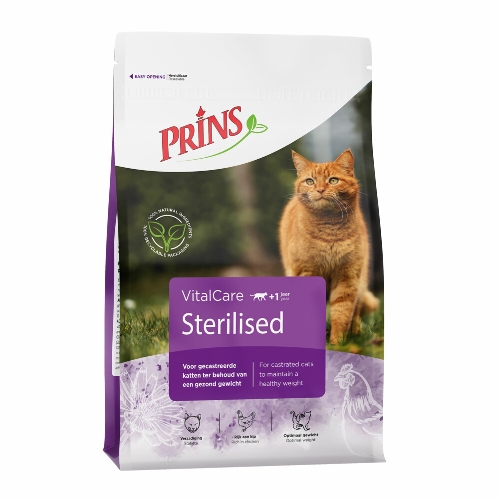 Prins VitalCare Sterilised Kattenvoer 4 kg