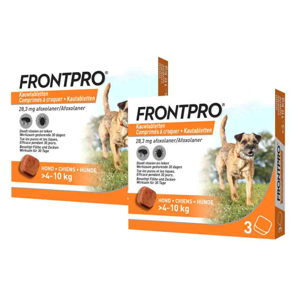 2x Frontpro Hond M 4-10 kg 3 tabletten