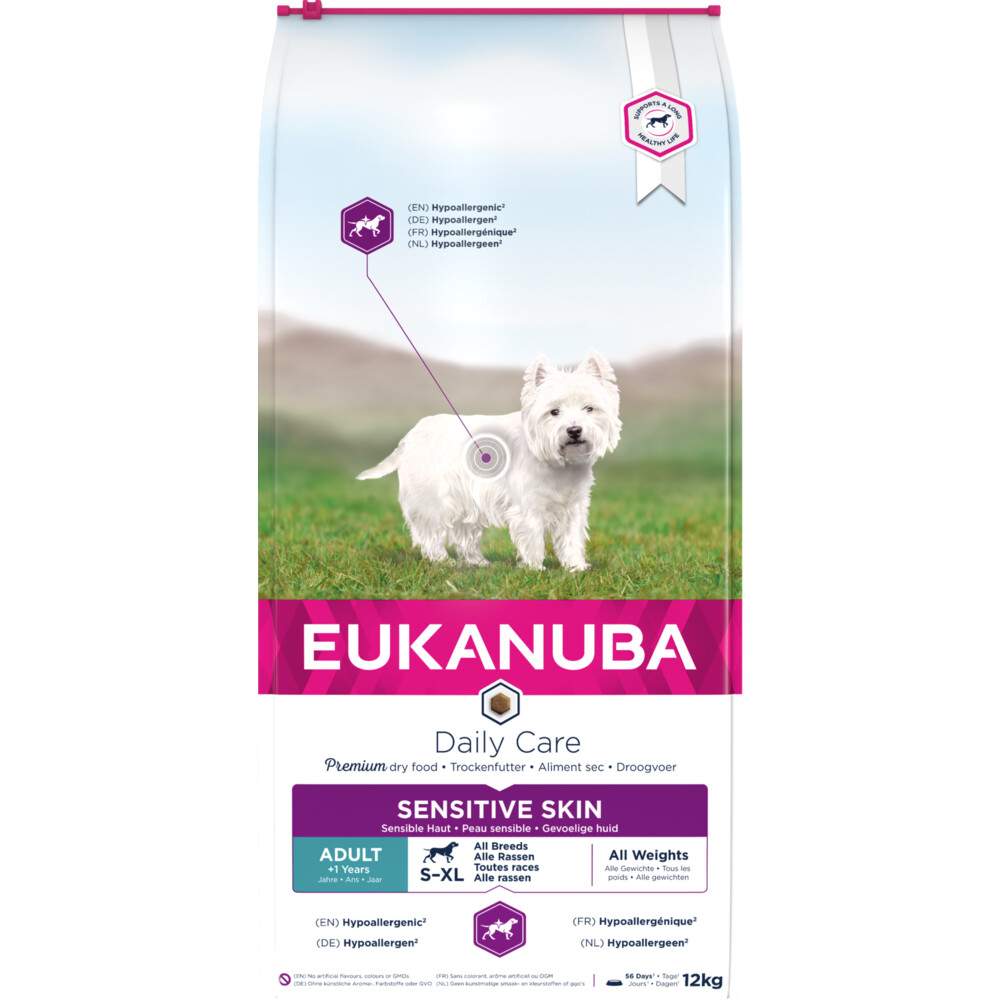 Eukanuba Hondenvoer Droog Daily Care Sensitive Skin 12 kg