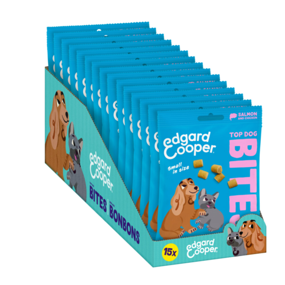 15x Edgard & Cooper Adult Bite S Zalm & Kip 50 gr