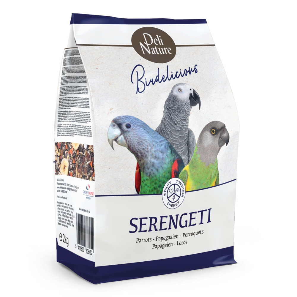 Deli Nature Papegaaien Serengeti Birdelicous 2 kg