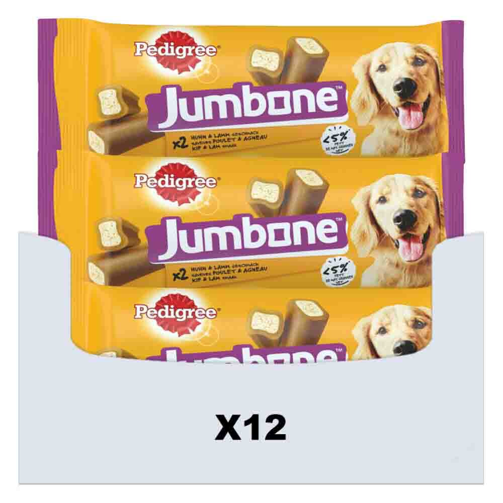 12x Pedigree Jumbone Hondensnacks Medium Kip & Lam
