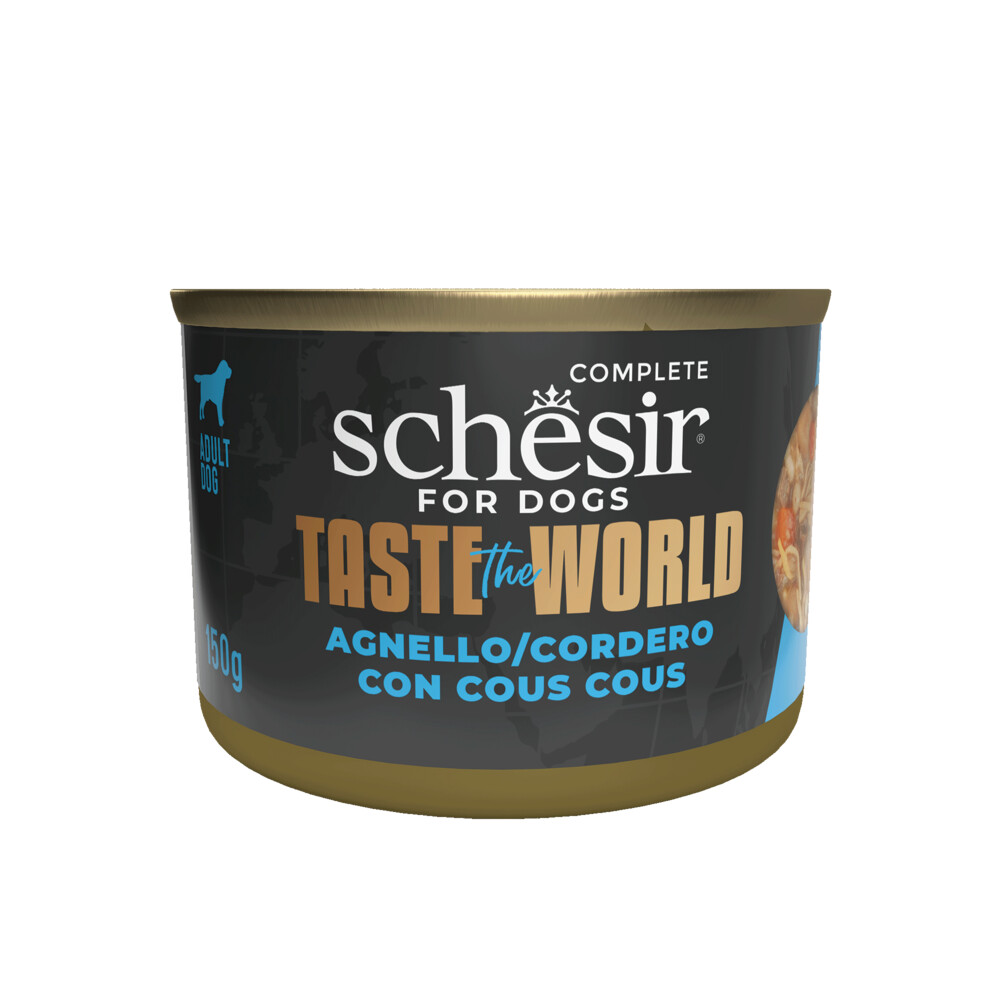8x Schesir Taste The World Hond Lamsvlees & Couscous 150 gr
