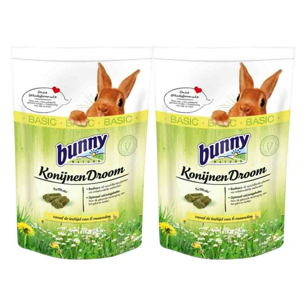 2x Bunny Nature Konijnendroom Basic 4 kg