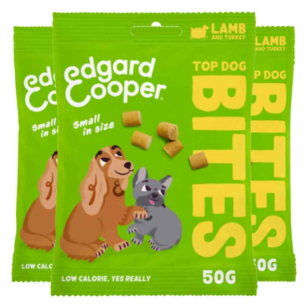 3x Edgard & Cooper Adult Bite S Lam & Kalkoen 50 gr