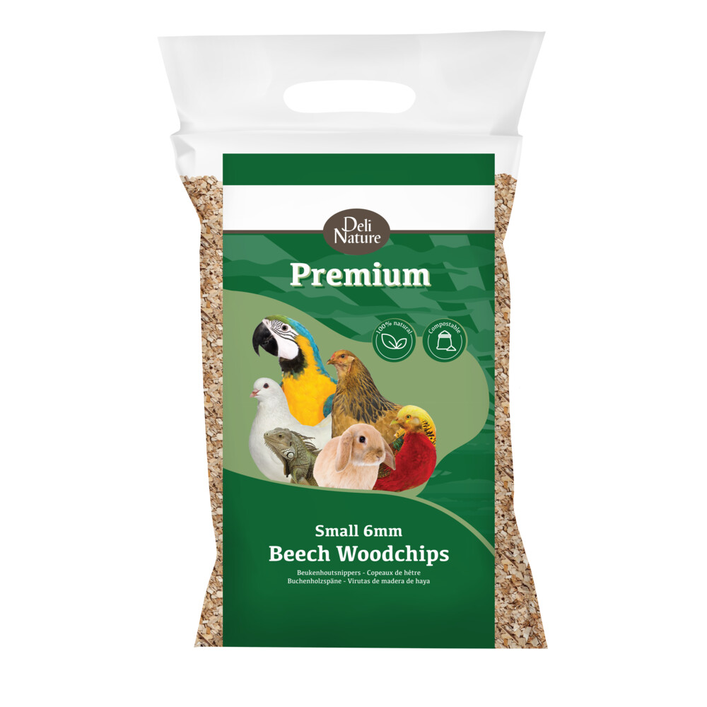 4x Deli Nature Premium Beukenhoutsnippers 6 mm Fijn 5 kg