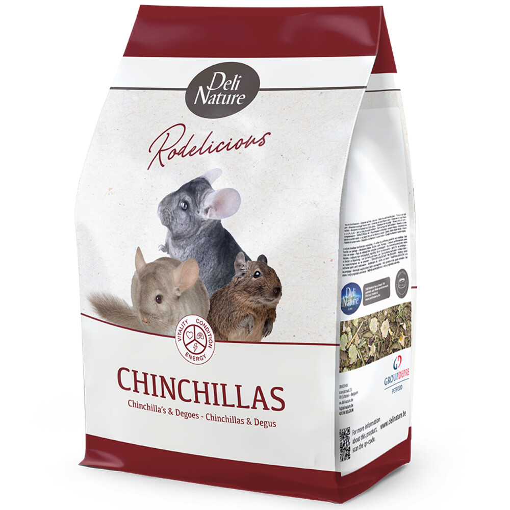 4x Deli Nature Chinchillavoer Rodelicious 2,5 kg