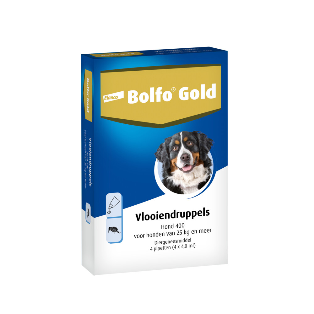 Bolfo Gold Anti Vlooiendruppels Hond Vanaf 25 kg 4 pipetten