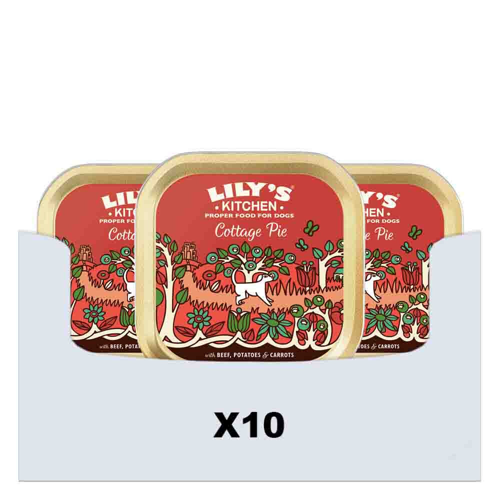 10x Lily's Kitchen Hondvoer Nat Cottage Pie Rund 150 gr