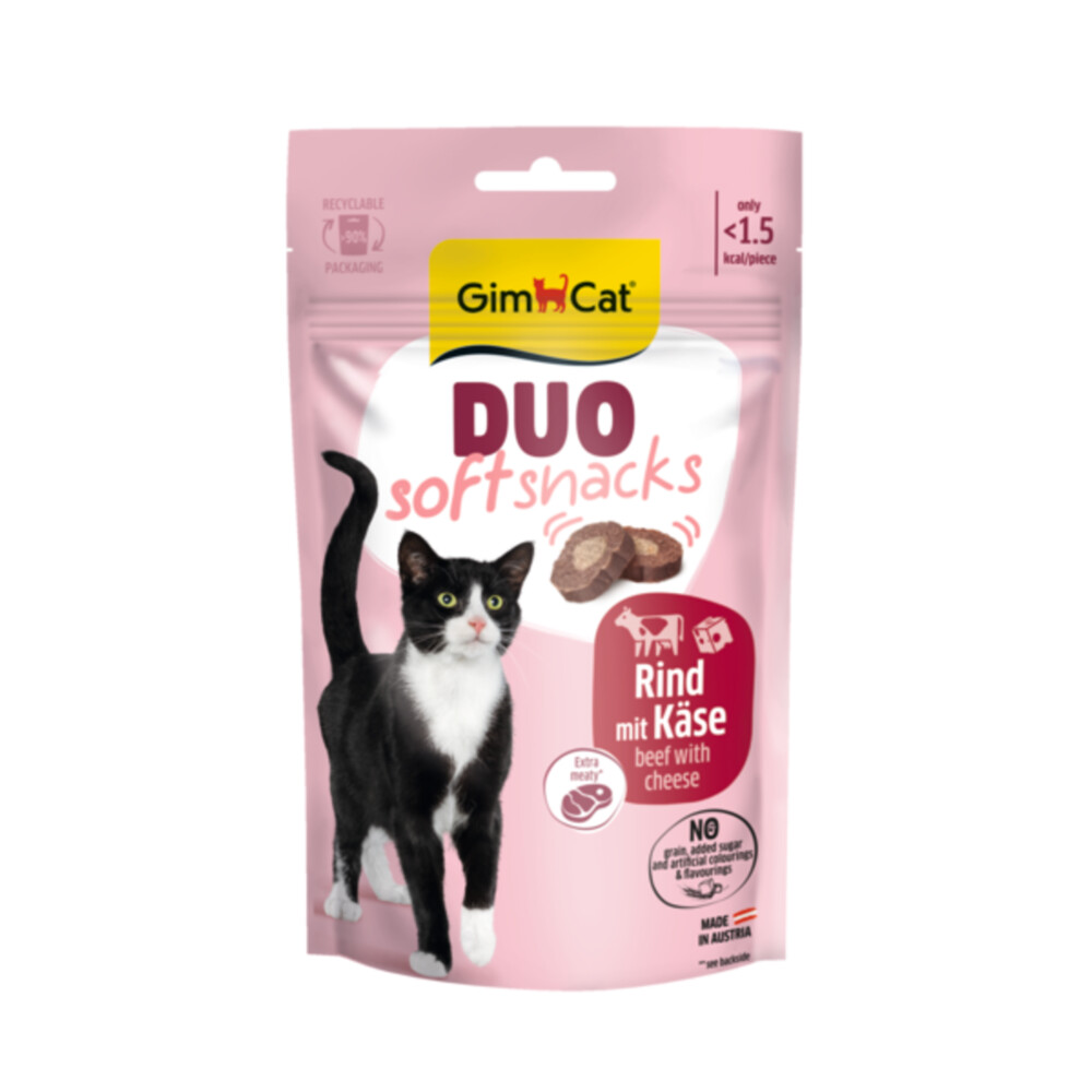 GimCat Duo Kattensnack Rund & Kaas 50 gr