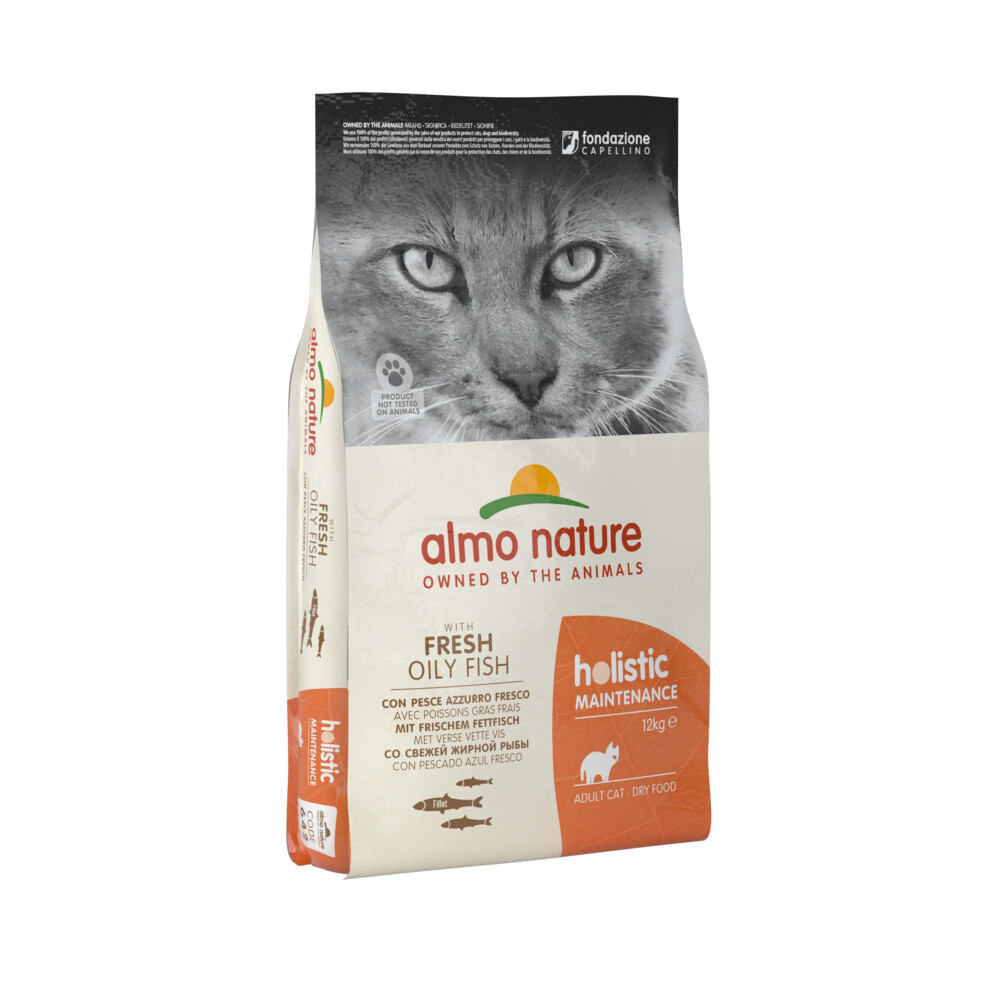 Almo Nature Holistic Kattenvoer Droog Witvis & Rijst 12 kg
