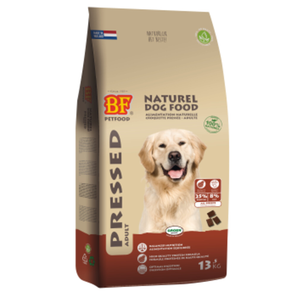 BF Petfood Vleesbrok Geperste Hondenbrokken Adult 13,5 kg