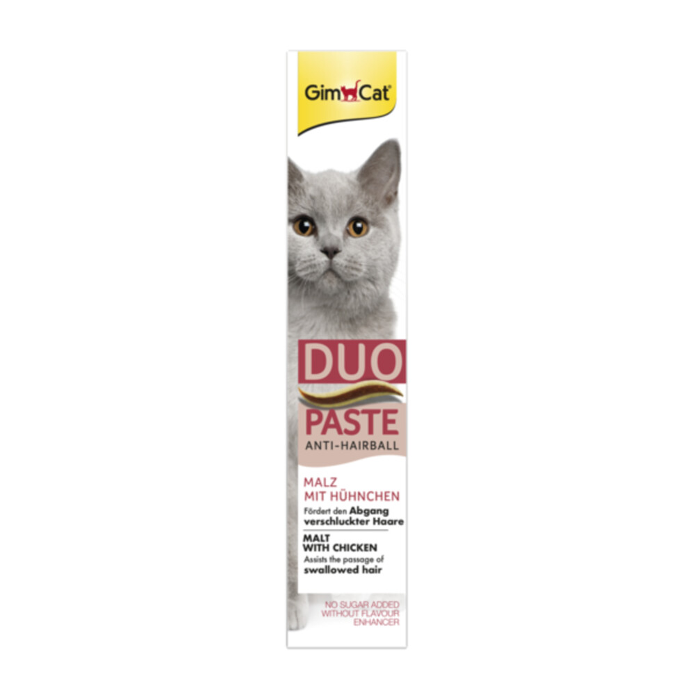 GimCat Anti-Hairball Duo-Paste Kip & Mout 50 gr