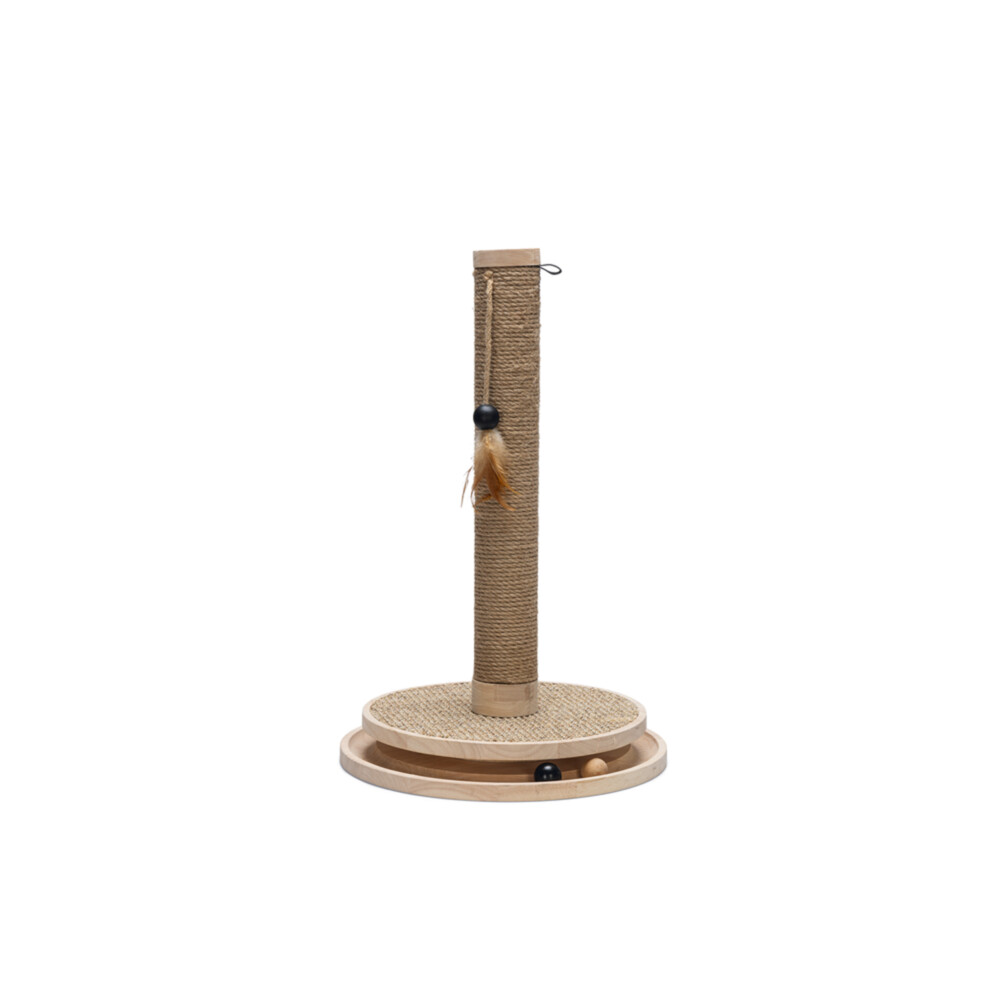 Designed by Lotte Krabpaal Zavi Hout Bruin 39,5 x 39,5 x 62 cm