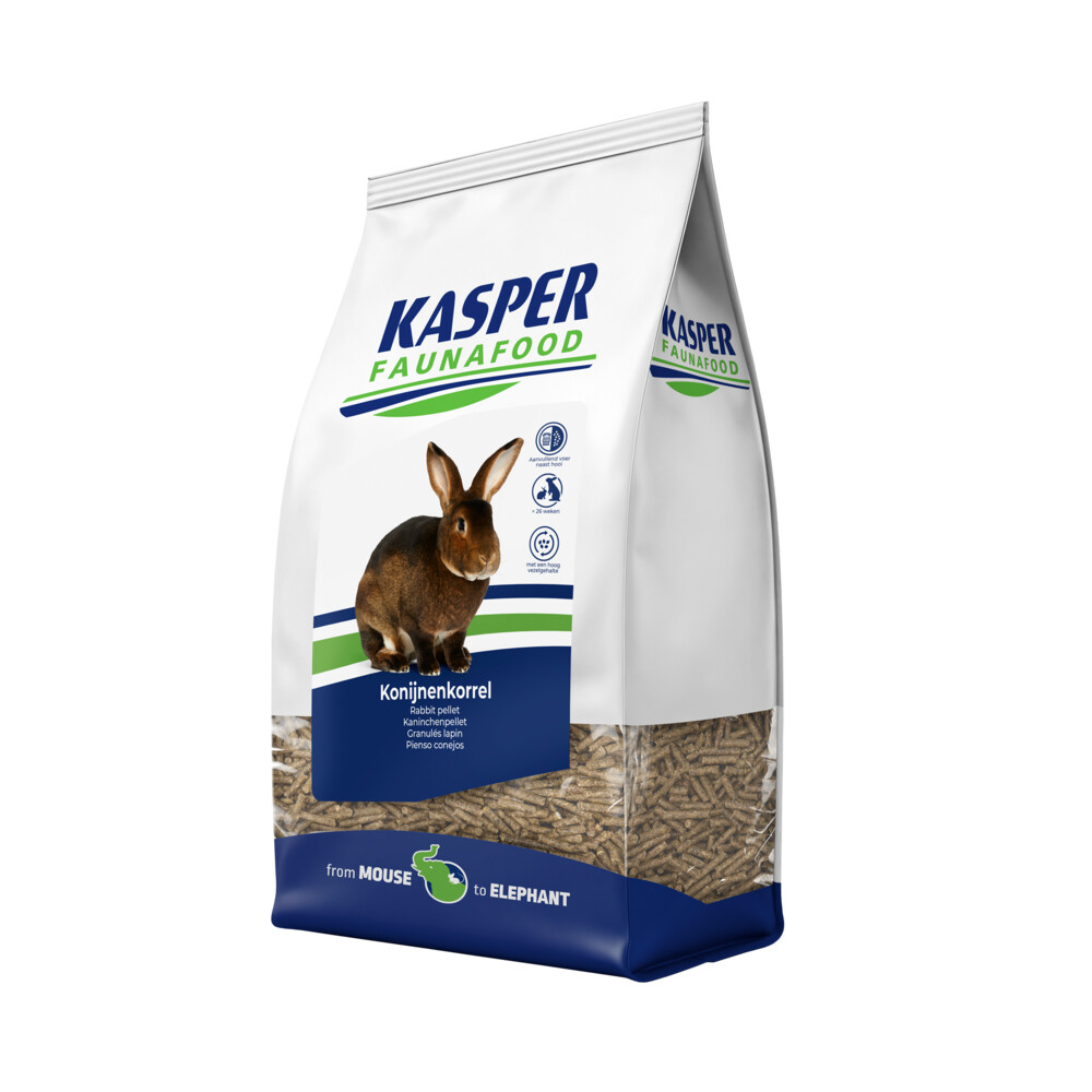 3x Kasper Faunafood Konijnenkorrel Hobby 4 kg