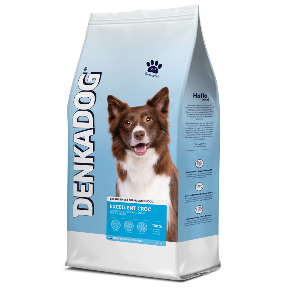 Denkadog Hondenvoer Excellent Croc 12,5 kg