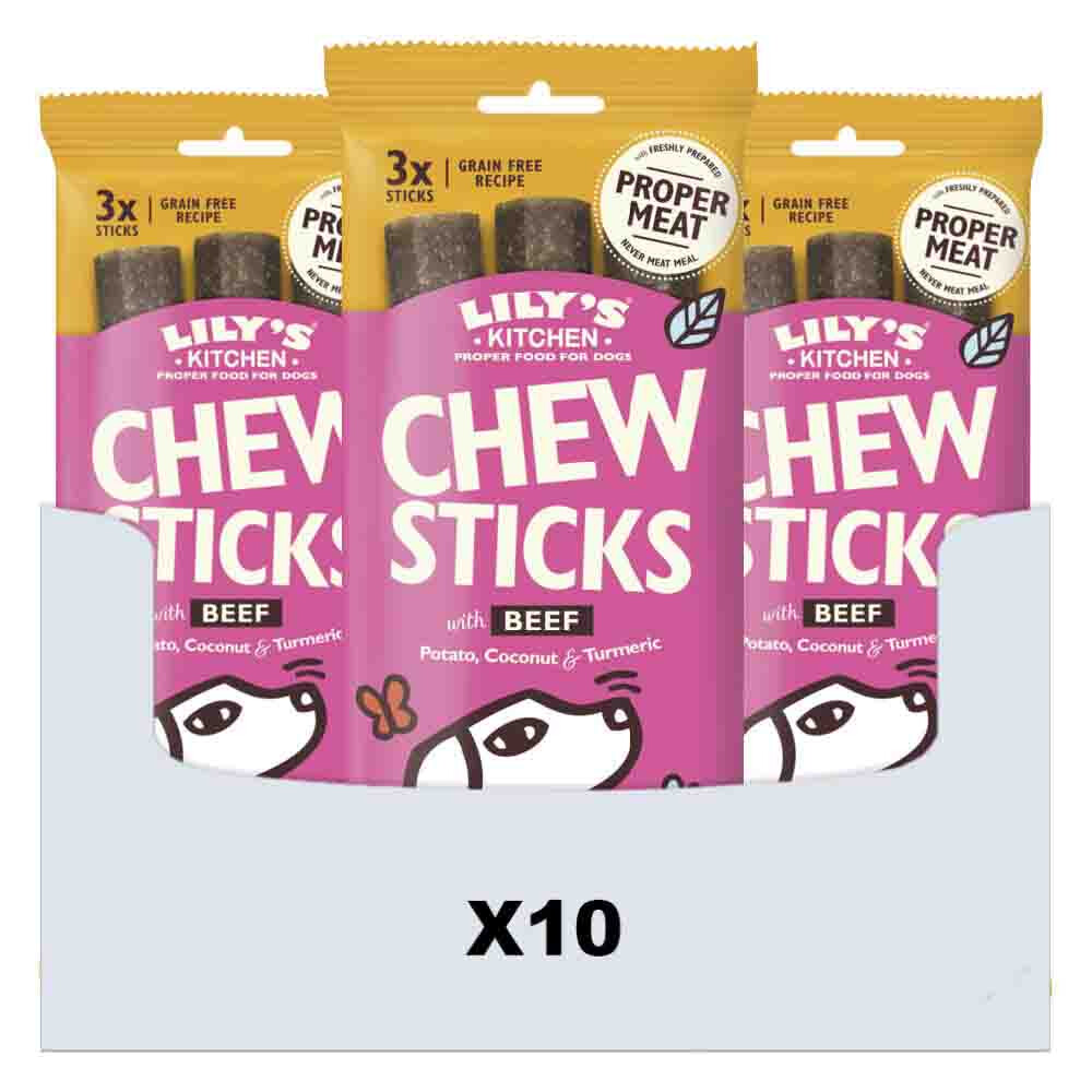 10x Lily's Kitchen Hondensnack Chew Sticks Rund 120 gr