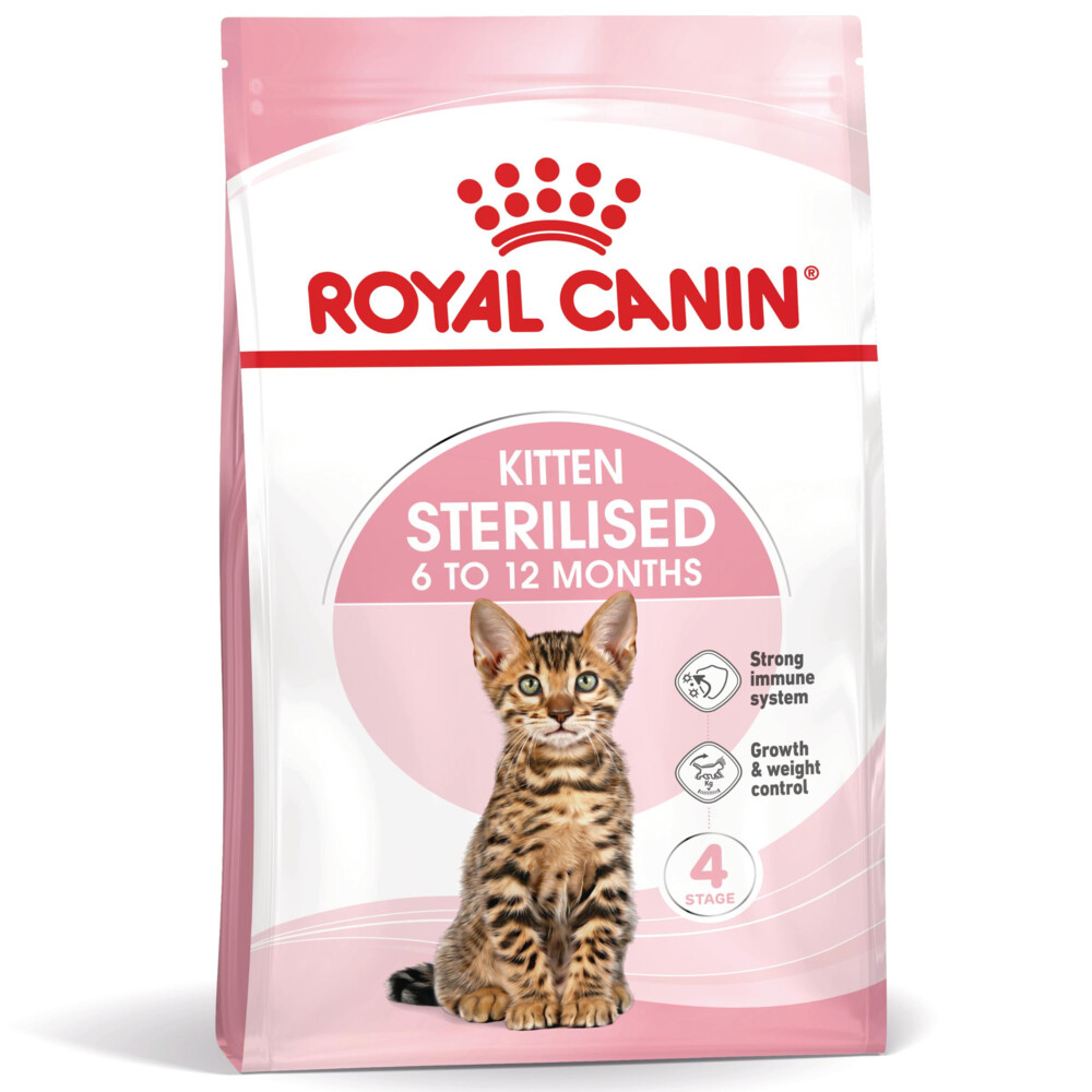 6x Royal Canin Kattenvoer Sterilised Kitten 2 kg