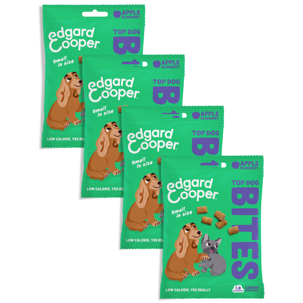 4x Edgard & Cooper Adult Bite S Appel 50 gr
