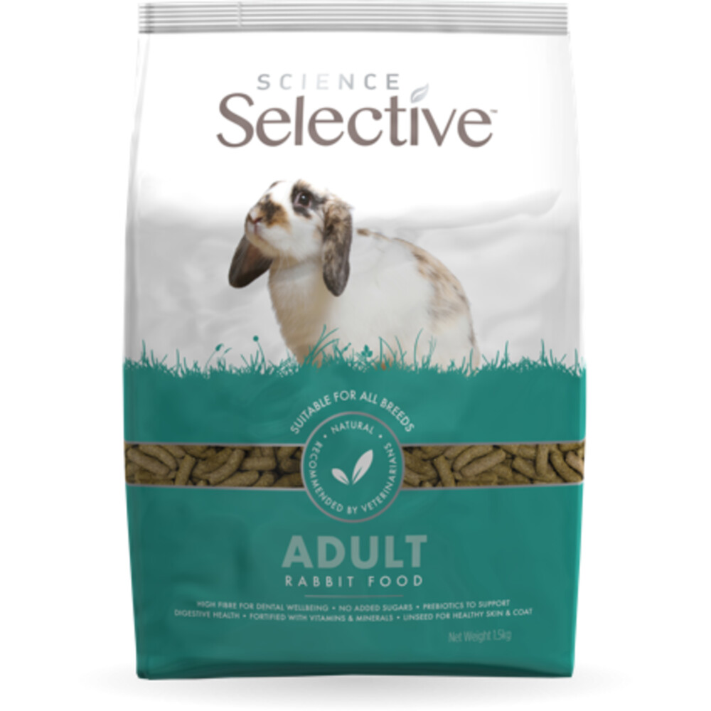 4x Supreme Science Selective Rabbit Konijnenvoer 1,5 kg