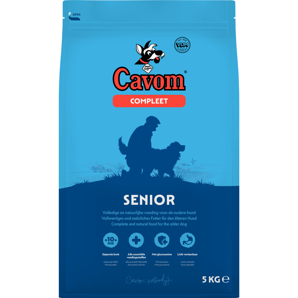 Cavom Hondenvoer Droog Compleet Senior 5 kg
