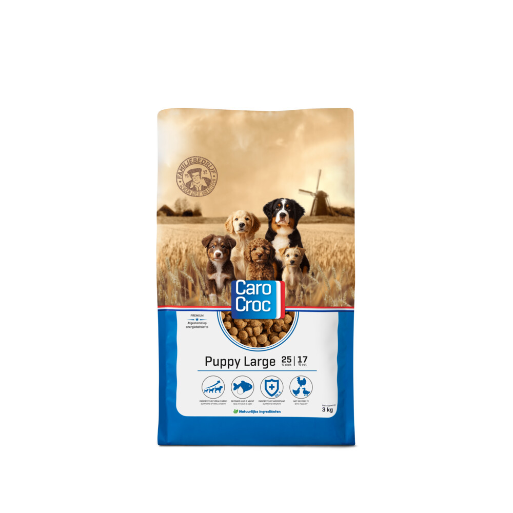 CaroCroc Hondenvoer Droog Puppy Large 3 kg