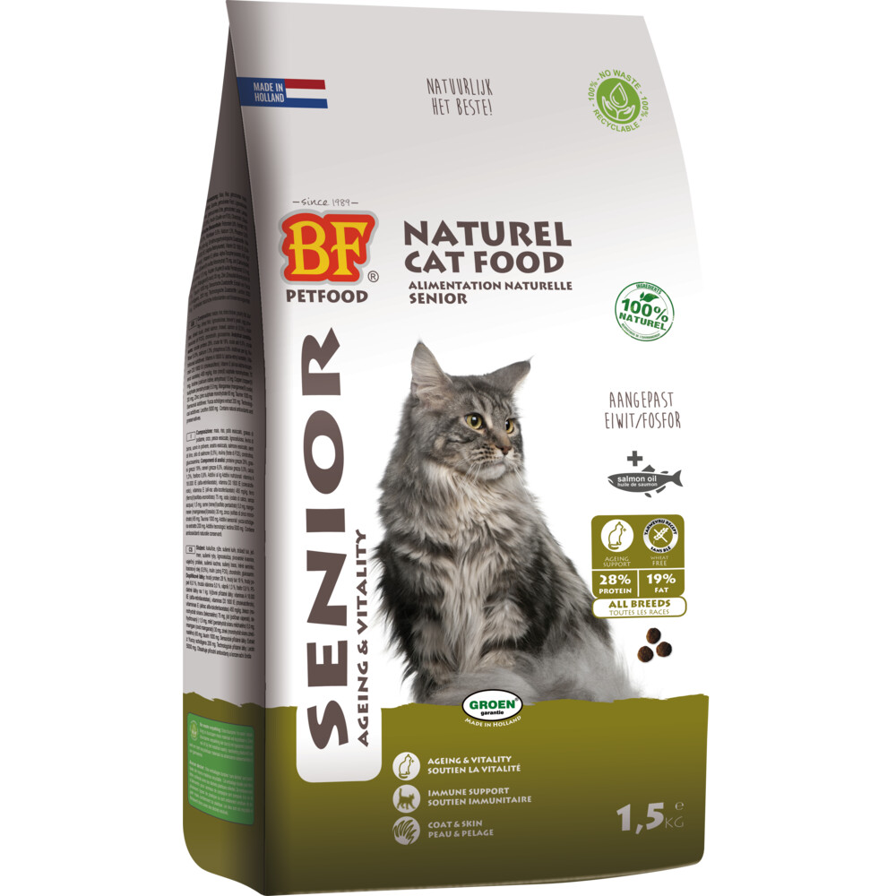 BF Petfood Kattenvoer Senior 1,5 kg