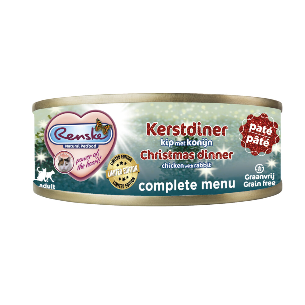 24x Renske Vers Kattenvoer Nat Kerstdiner Limited 70 gr