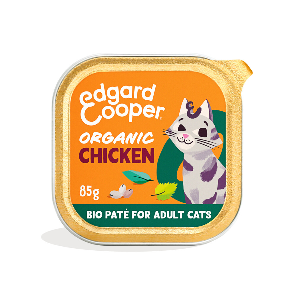 Edgard & Cooper Kattenvoer Adult Pate Biologische Kip 85 gr