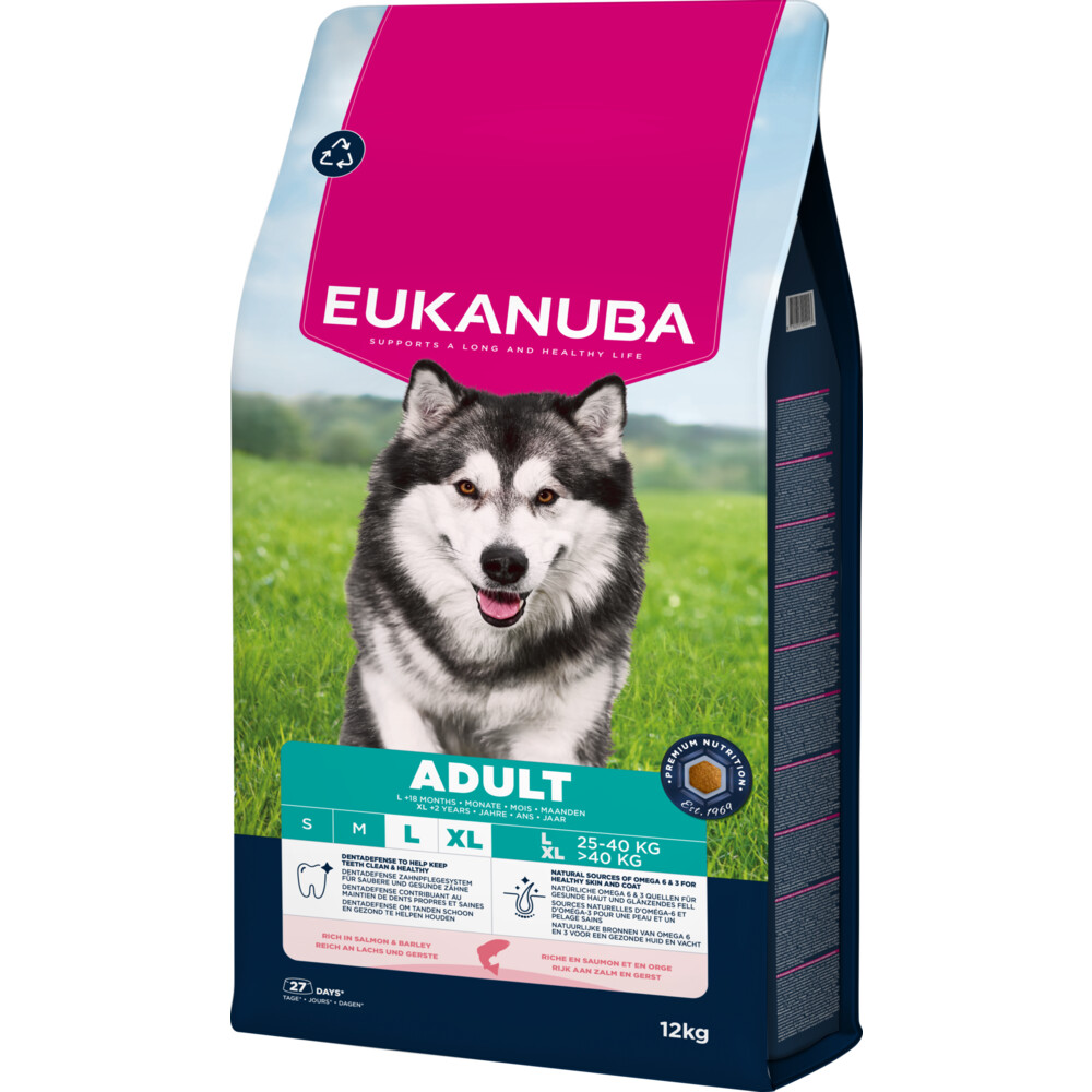 Eukanuba Hondenvoer Droog Life Care Dog Adult Large Zalm en Gerst 12 kg