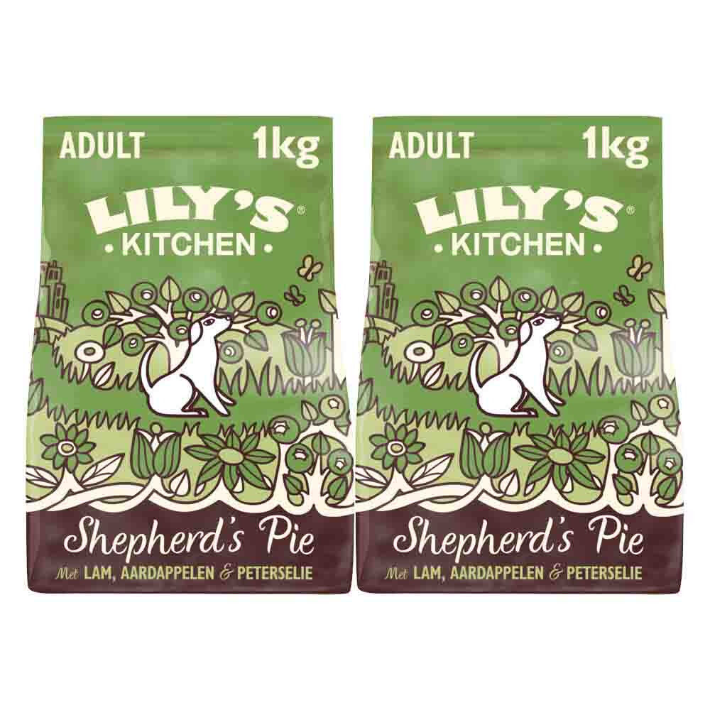 2x Lily's Kitchen Hondenvoer Droog Shepherd's Pie Lam 1 kg