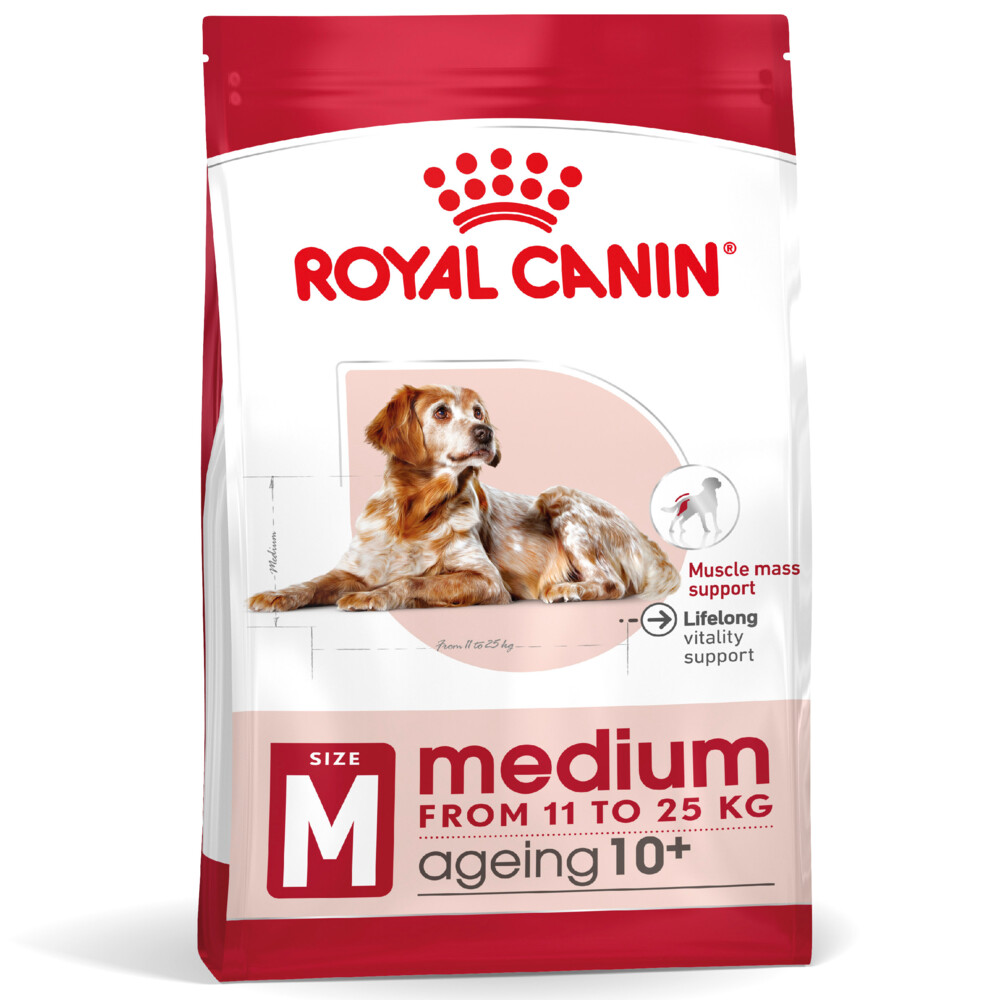 4x Royal Canin Hondenvoer Droog Medium Ageing 10+ 3 kg